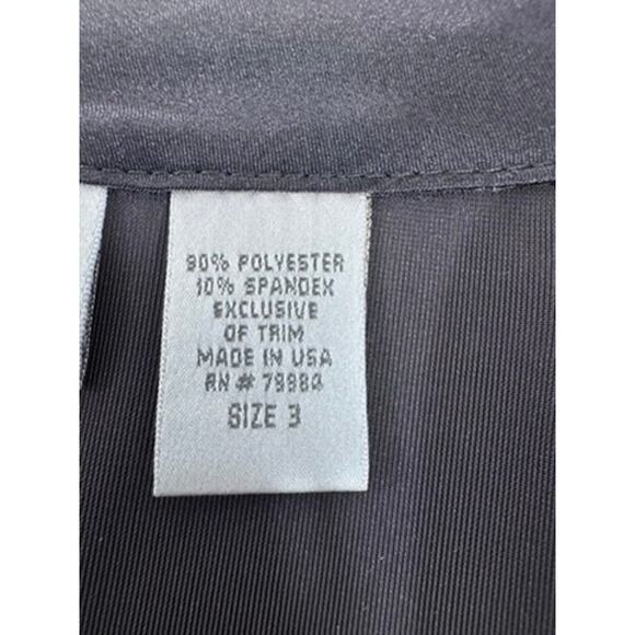 "Chicos" Vintage, Zip Up, Velvet Cardigan, SZ 3 (XL 16), Y2K, 90's, Work, Goth - Picture 9 of 10